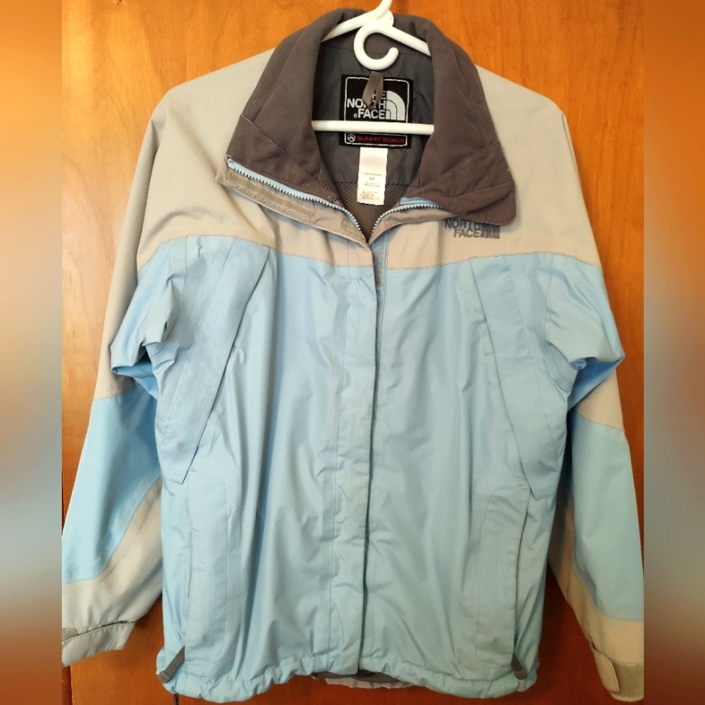 North Face Women's S jacket (blue and gray)